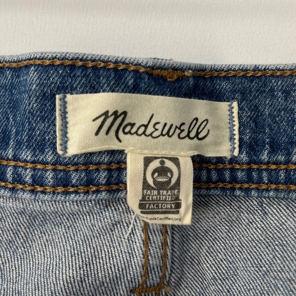 Women's Madewell 11 Inch High Rise Flare Denim Jeans - Mid-wash - Picture 8 of 9